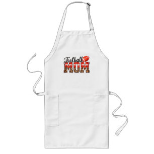 Custom Name Football Mum Mother's Day Long Apron