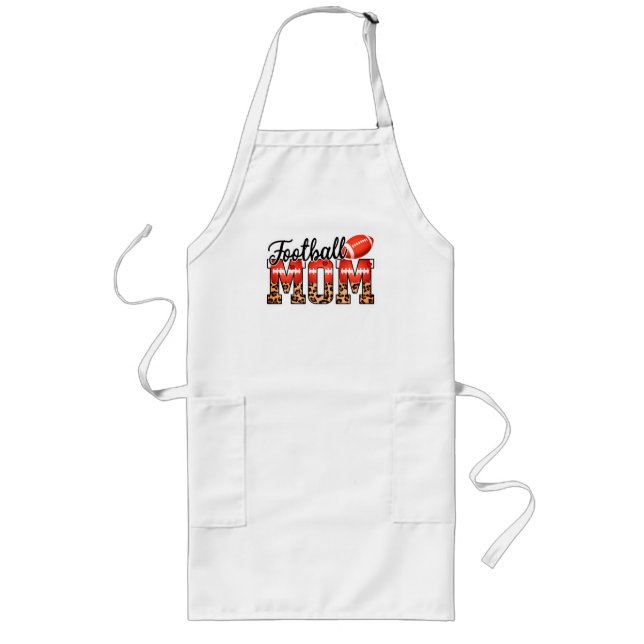 Custom Name Football Mum | Mother's Day Long Apron (Front)