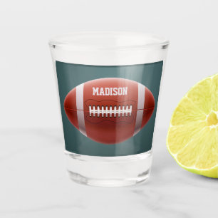 Custom name Football shot glass