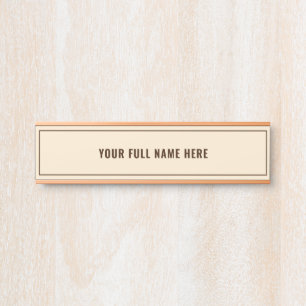 Custom Name Framed Door Sign Choose Colours - Font