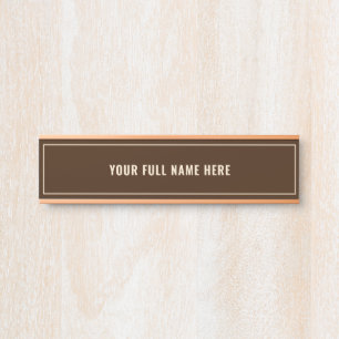 Custom Name Framed Door Sign Your Colours and Font