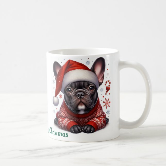  Custom name, French bulldog  Coffee Mug (Right)