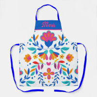 Custom Name Frida Carlo Inspired Design Apron