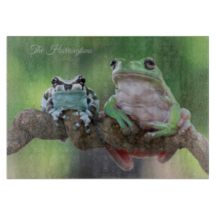 Custom Name Frog Cutting Board