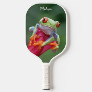 Custom Name Frog Pickleball Paddle