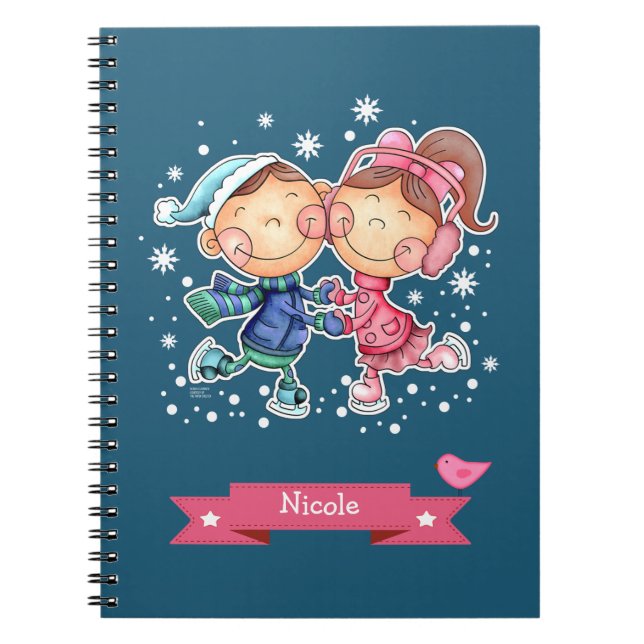 Custom Name Fun Christmas Gift Notebooks (Front)