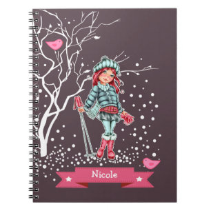 Custom Name Fun Christmas Gift Notebooks