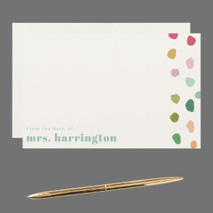 Custom Name, Fun Gift for Teachers Stationery
