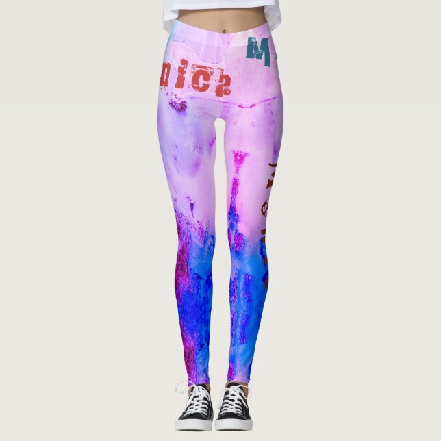 Custom Name Funky Leggings (Front)