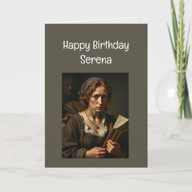 Custom Name Funny Birthday for Busy Stressed one Card (Front)