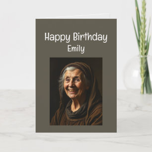 Custom Name Funny Birthday Old Enough Card