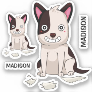 Custom name Funny Dog stickers