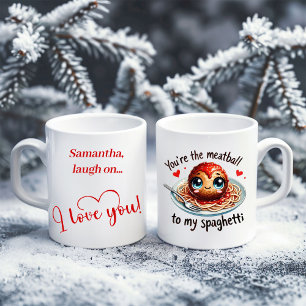 Custom Name Funny Food Mug Gift for Girlfriend