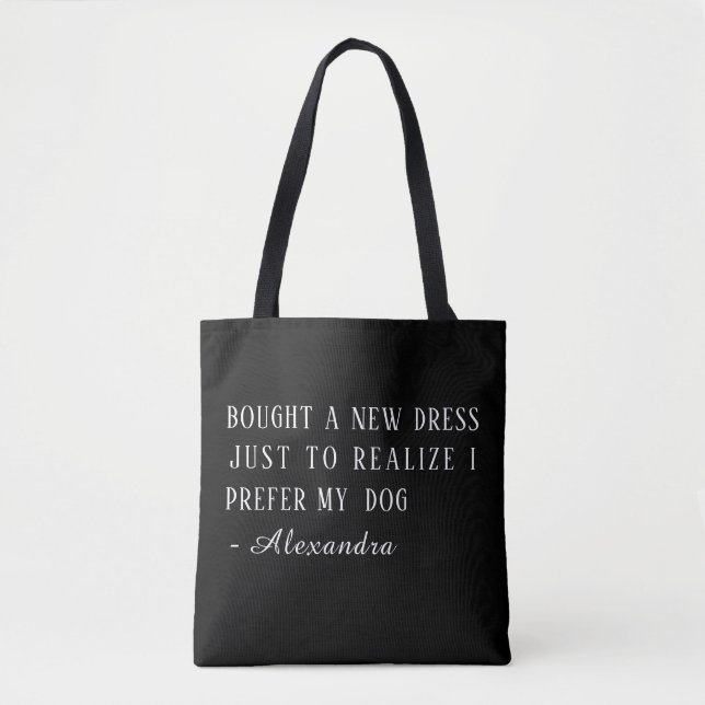 Custom Name Funny Introvert Quote Personalizable T Tote Bag (Front)