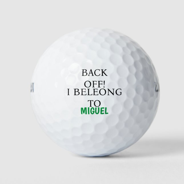 Custom Name Funny Lost Golf Balls (Front)