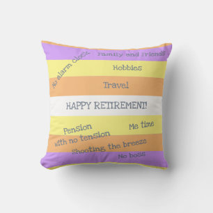 Custom Name Funny Retirement No Clock Boss Tension Cushion