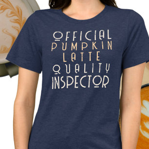 Custom Name Funny Saying Pumpkin Latte Fall Quote Tri-Blend Shirt