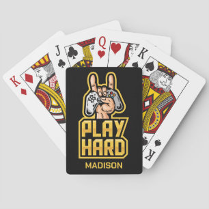 Custom name Gamer Playing Cards