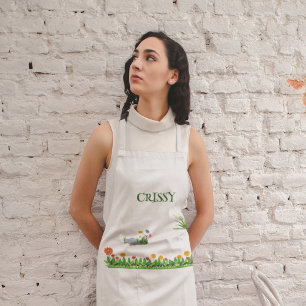 Custom Name Garden Apron