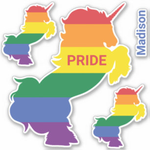 Custom Name Gay Unicorn