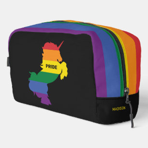 Custom Name Gay Unicorn Dopp Kit