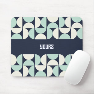 Custom Name Geometric Arch Mouse Pad