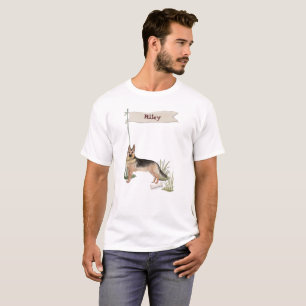 Custom Name German Shepherd Pet Dog T-Shirt