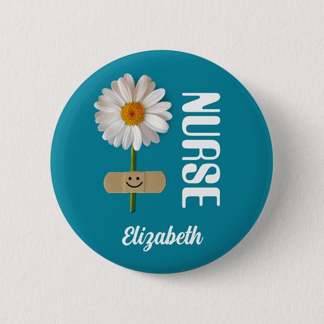 Custom Name Gift Button for Nurse (Front)