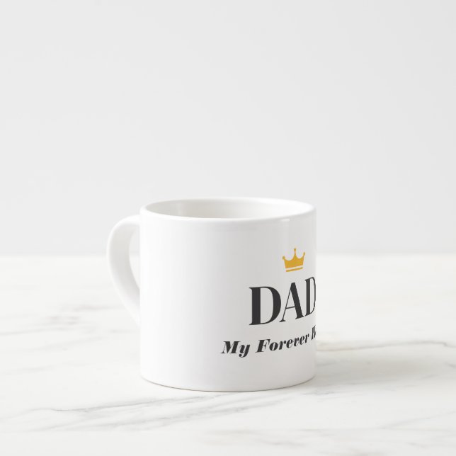 Custom Name Gift For Dad  Espresso Cup (Front Left)