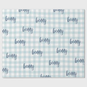 custom name gift wrap