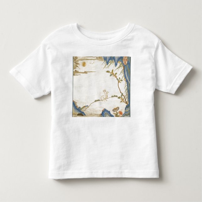 CUSTOM NAME GIRL TODDLER COTTON T-SHIRT BUNNY (Front)