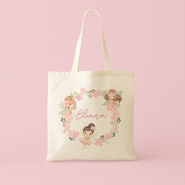 Custom Name Girls Personalised Fairy Tote Bag (Creator Uploaded)