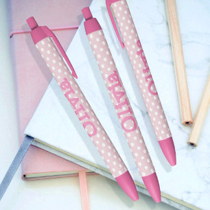 custom name girly personalised pen