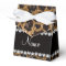 Custom name gold glitter leopard print