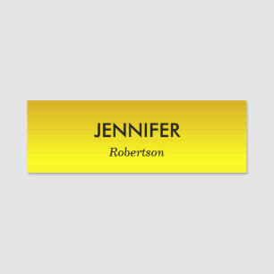 Custom name gold gradient tag