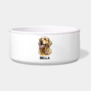 Custom Name Golden Retriever Dog Portrait Funny 