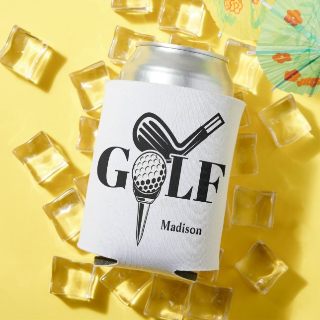 Custom Name Golf Can Cooler (In Situ Summer)