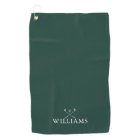 Custom Name Golf Clubs Emerald Green