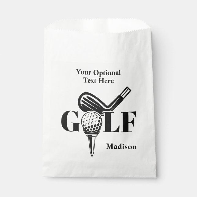 Custom Name Golf Favour Bags (Front)