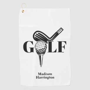 Custom Name Golf Golf Towel