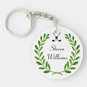 Custom Name Golf Keychain