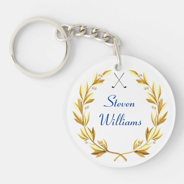 Custom Name Golf Keychain (Front)