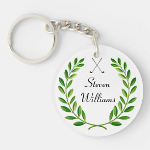 Custom Name Golf Keychain