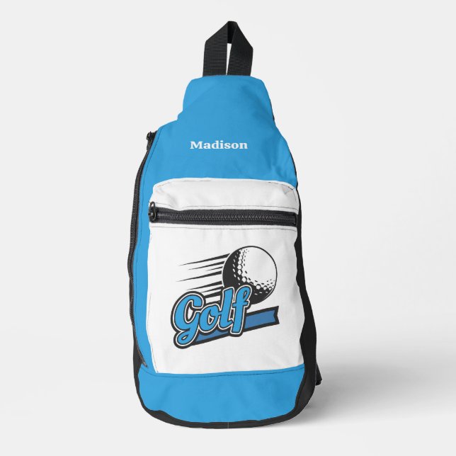 Custom Name Golf Sling Bag (Front)