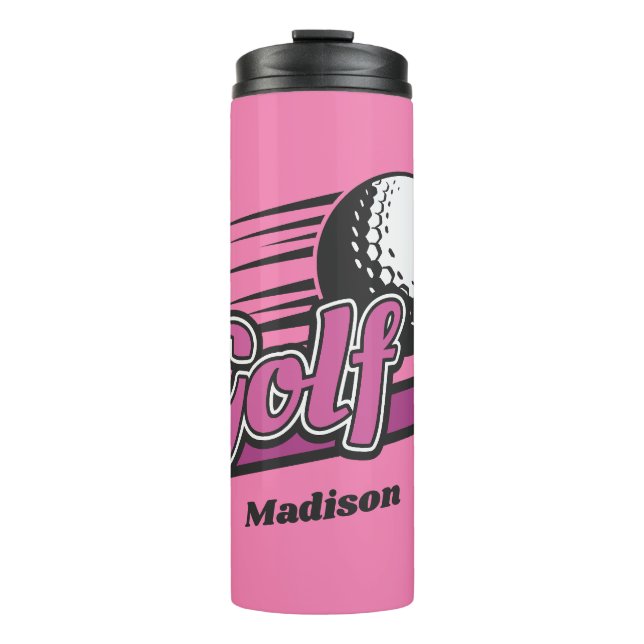 Custom Name Golf Thermal Tumbler (Front)