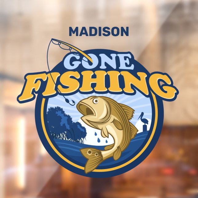 Custom Name Gone Fishing (Sheet 2)