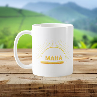 Custom Name Good Morning Minimal Mug