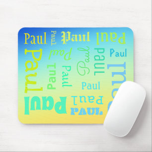 Custom Name Gradient Mouse Pad