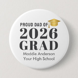 Custom Name Graduation 7.5 Cm Round Badge