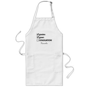 Custom Name Graduation Gift Funny Graduation Long Apron
